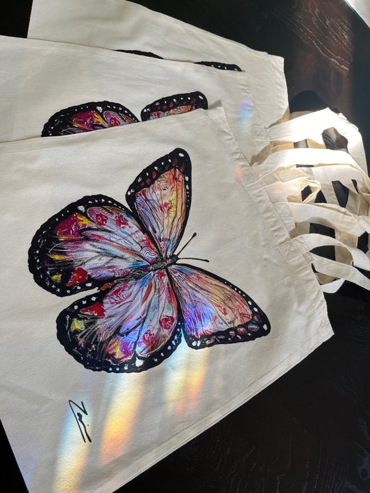 The Rainbow Butterfly Tote Bag
